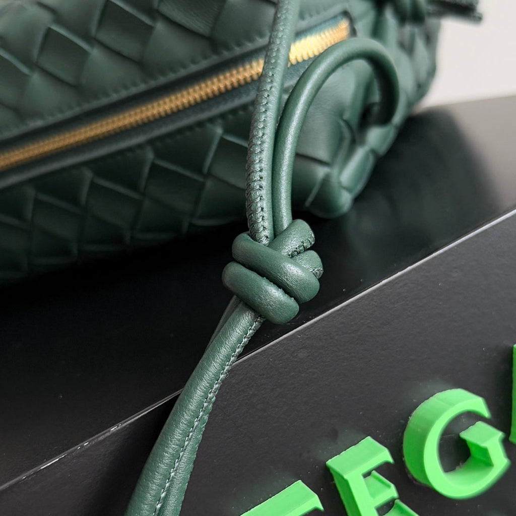 MINI LOOP CAMERA BAG 22 IN DARK GREEN CALFSKIN