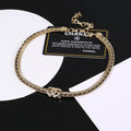 18K  Chanel Strass Chain Choker Necklace