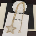 18K  Chanel Star Chain Necklace