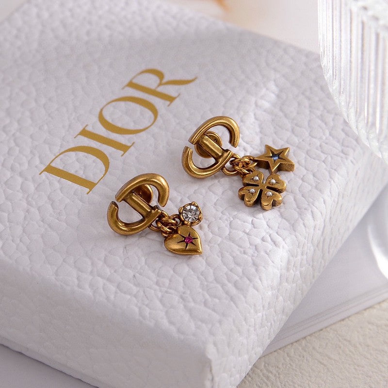 18K Dior Lucky Charms Earrings