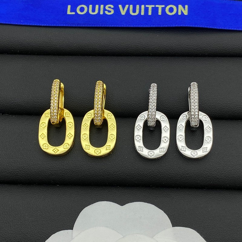 18K Louis Vuitton Circle Earrings