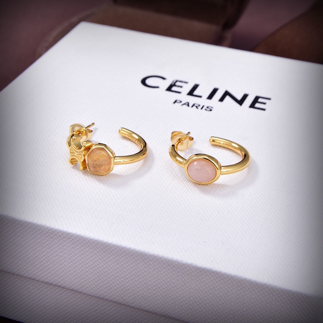 18K Celine Indie Hoops Earrings