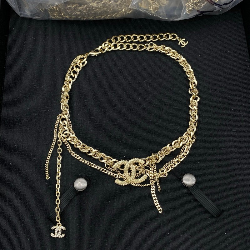 18K  Chanel Gold Choker Necklace