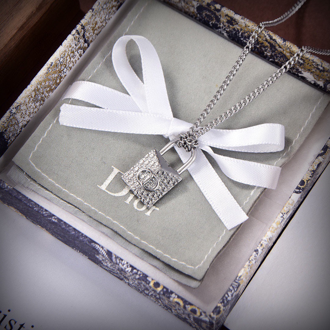 18K Dior Lock Necklace