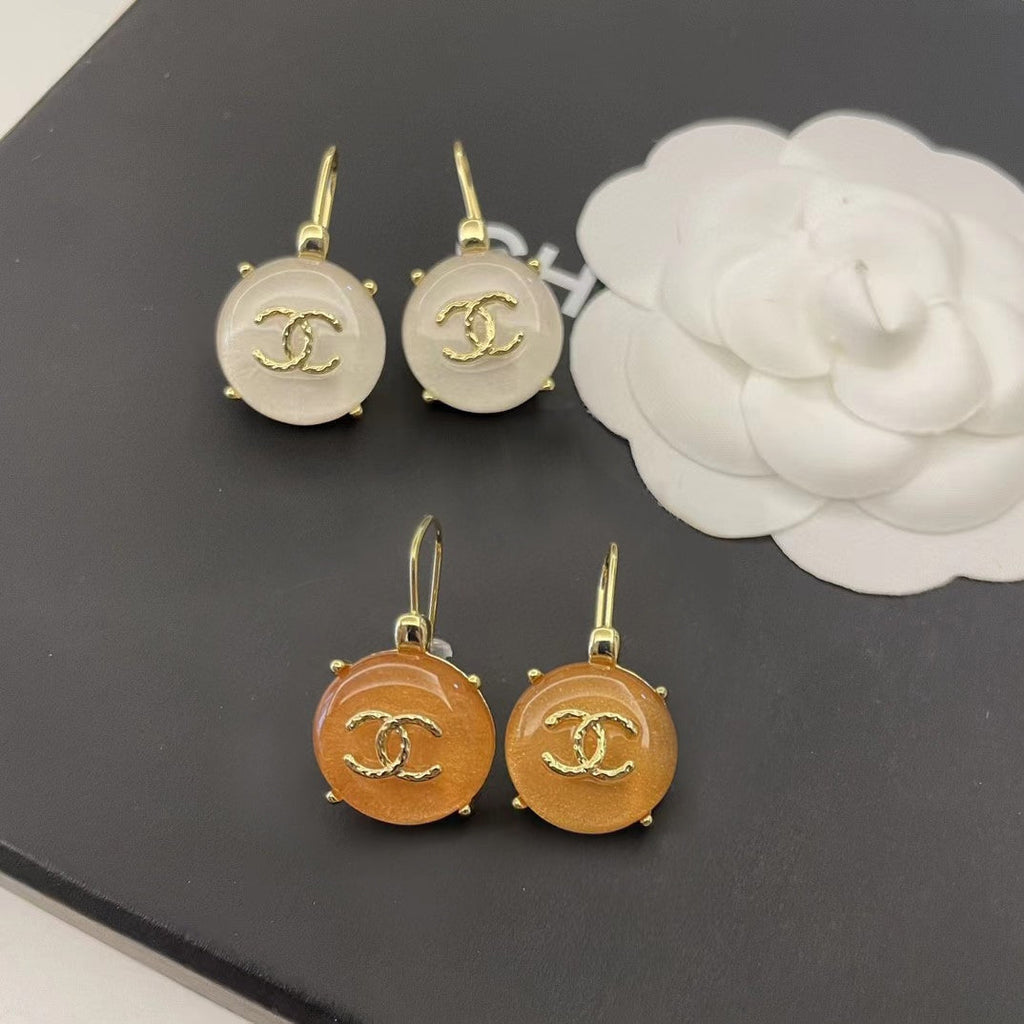18K  Chanel Crystals Earrings