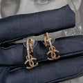 18K  Chanel Vintage Gold Earrings