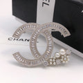 18K  Chanel Star Crystals Brooch
