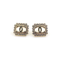 18K  Chanel Square Pearls Earrings