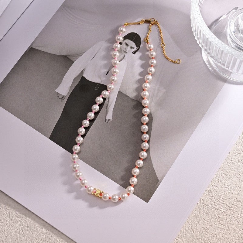 18K Celine Plage Pearl Necklace