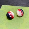 18K Double Gucci Color Earrings