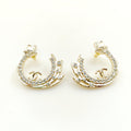 18K  Chanel Crystals Earrings