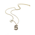 18K  Chanel No.5 Chain Necklace