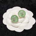 18K  Chanel Green Earrings