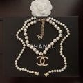18K  Chanel Pearls Long Necklace