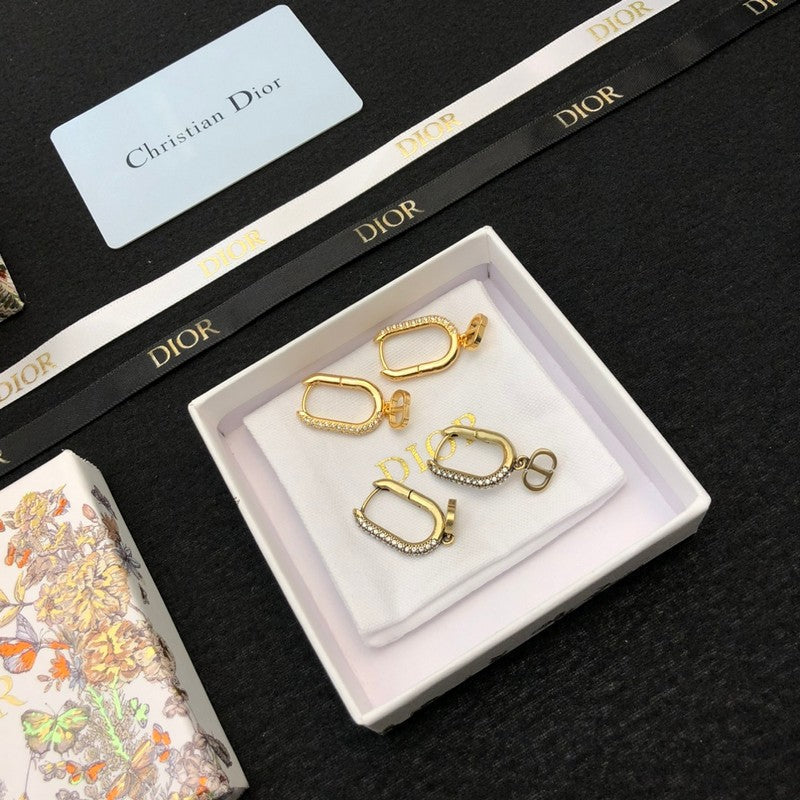18K Dior Diamond Earrings