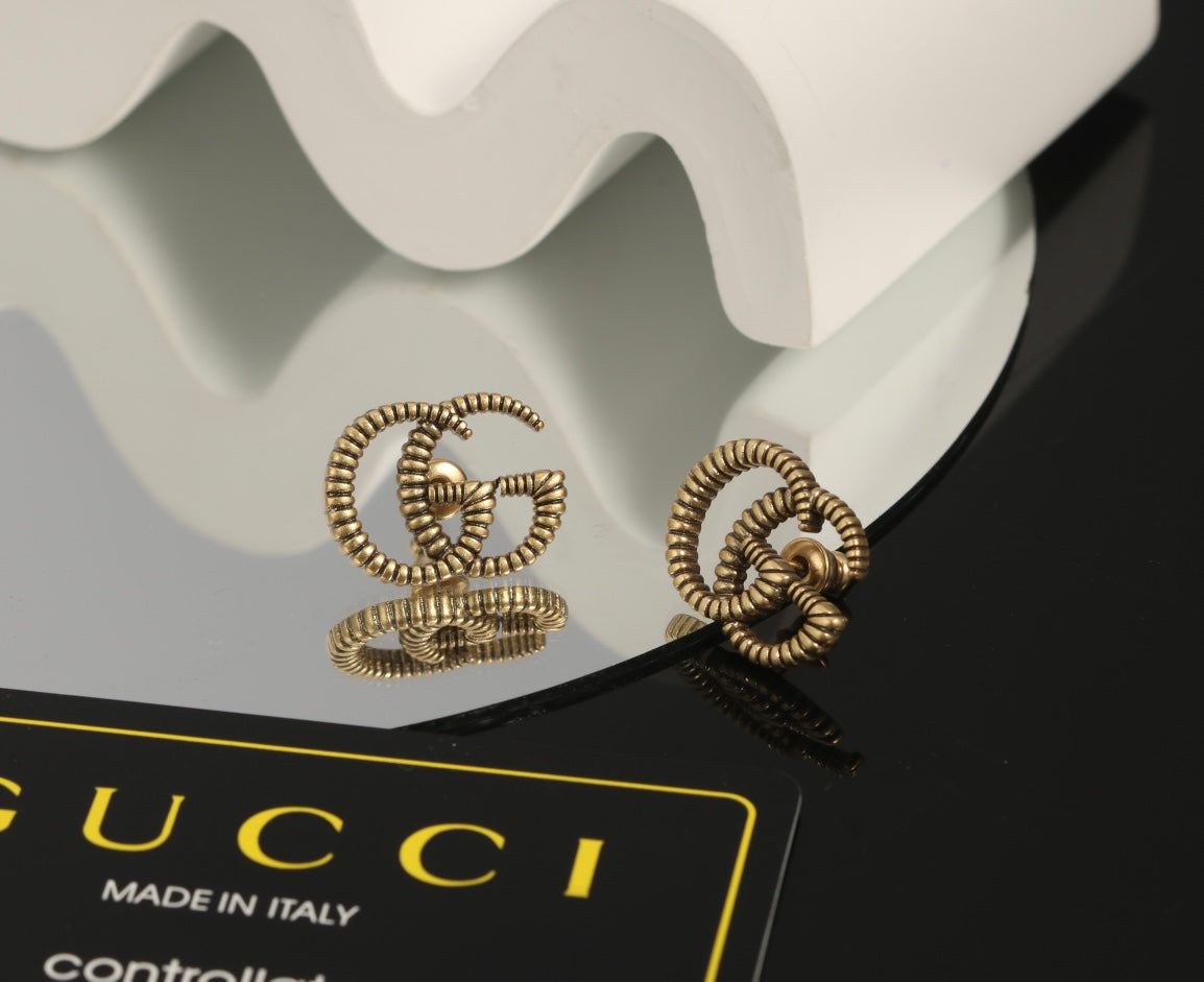 18K Double Gucci Earrings