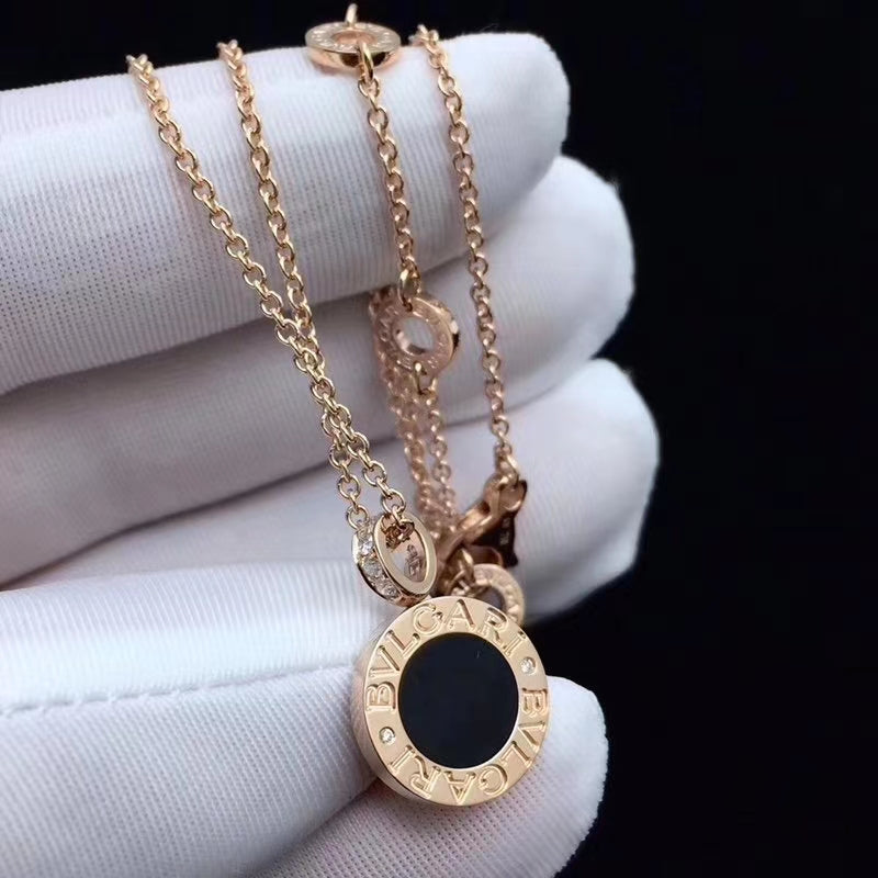 18K BVLGARI Black Ceramic Necklace