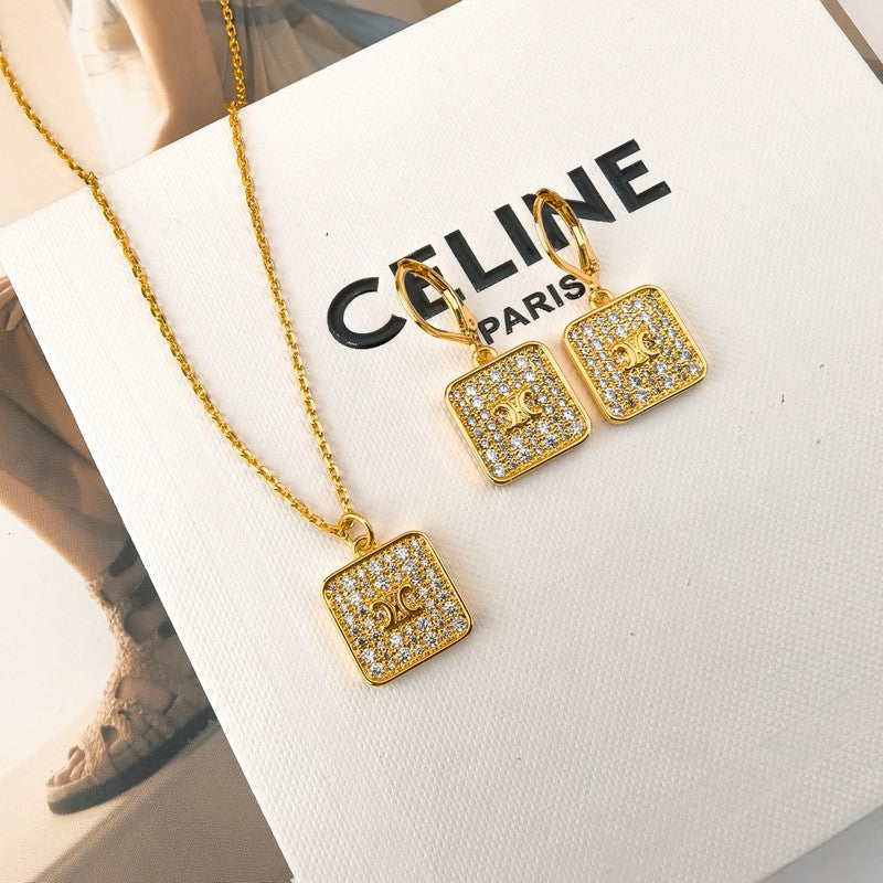 18K Celine Diamond Earrings
