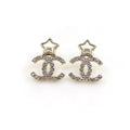 18K  Chanel Star Crystals Earrings