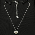 18K  Chanel Diamond Heart Necklace