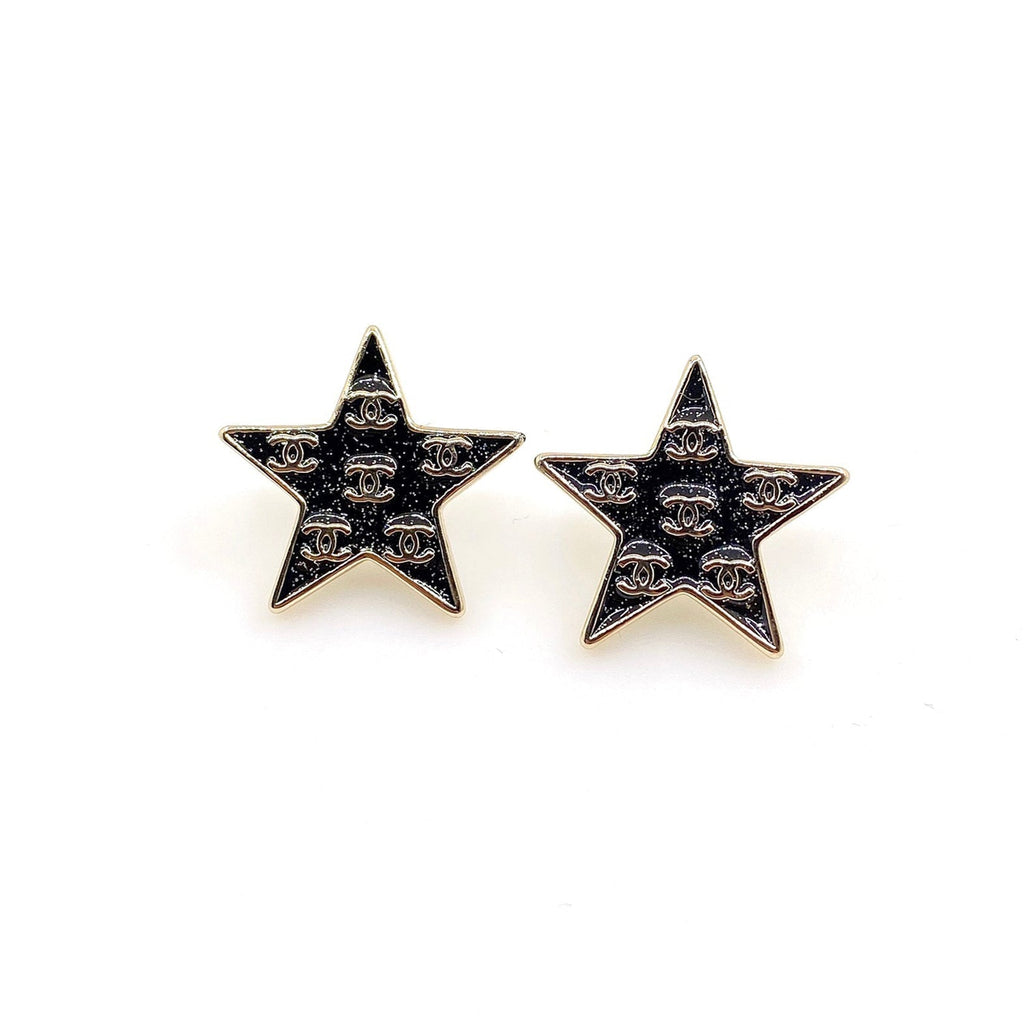 18K  Chanel Star Earrings