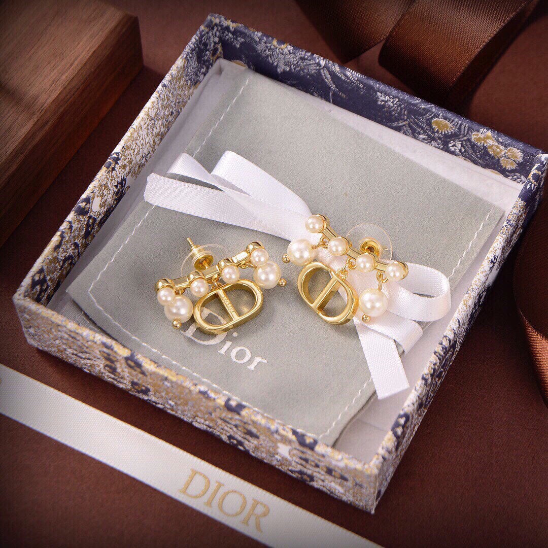 18K Dior Tribales Pearls Earrings