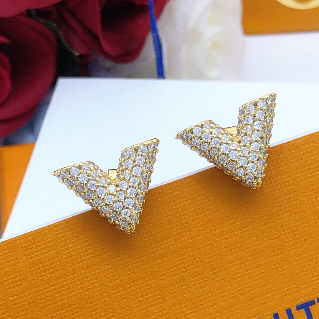 18K Louis Vuitton Diamonds Earrings