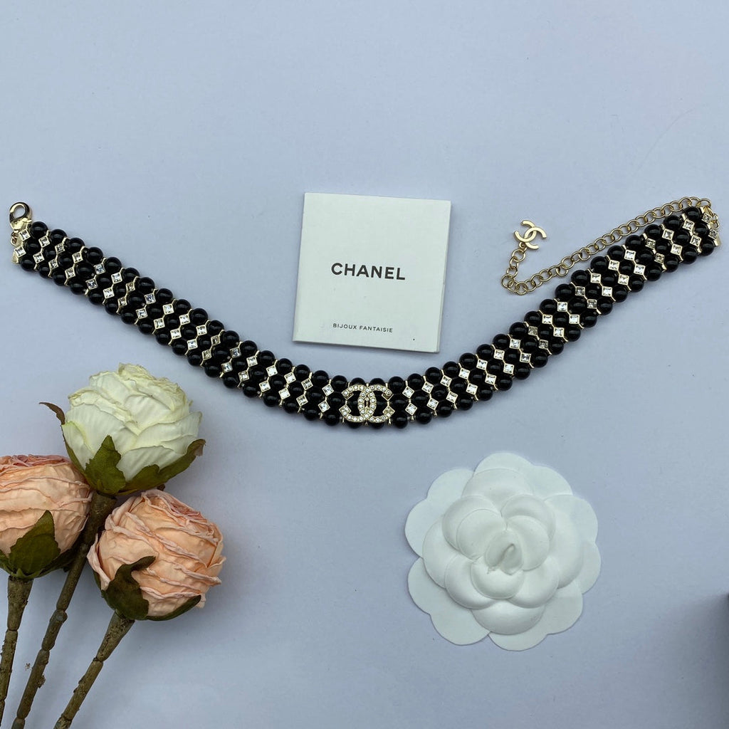 18K  Chanel Strass Choker Necklace