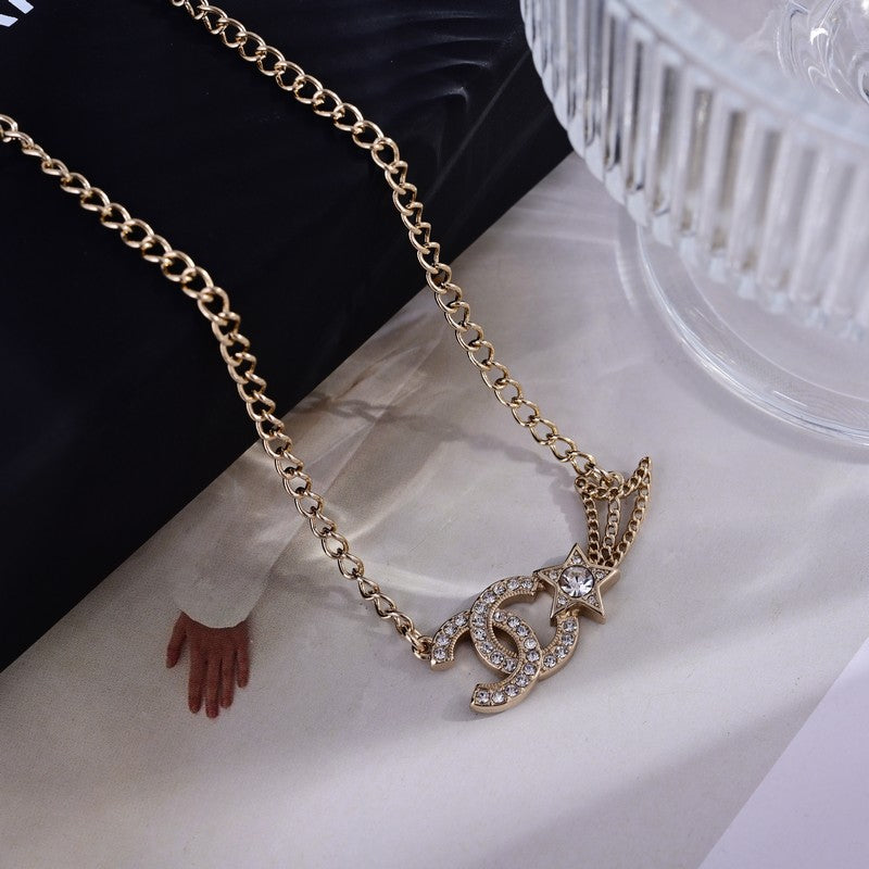 18K  Chanel Star Diamond Necklace