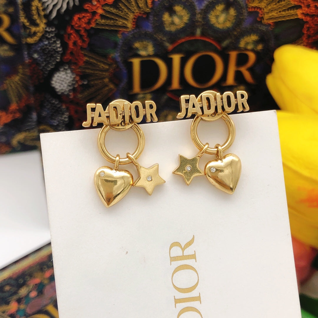 18K Dior J'Adior Star Earrings