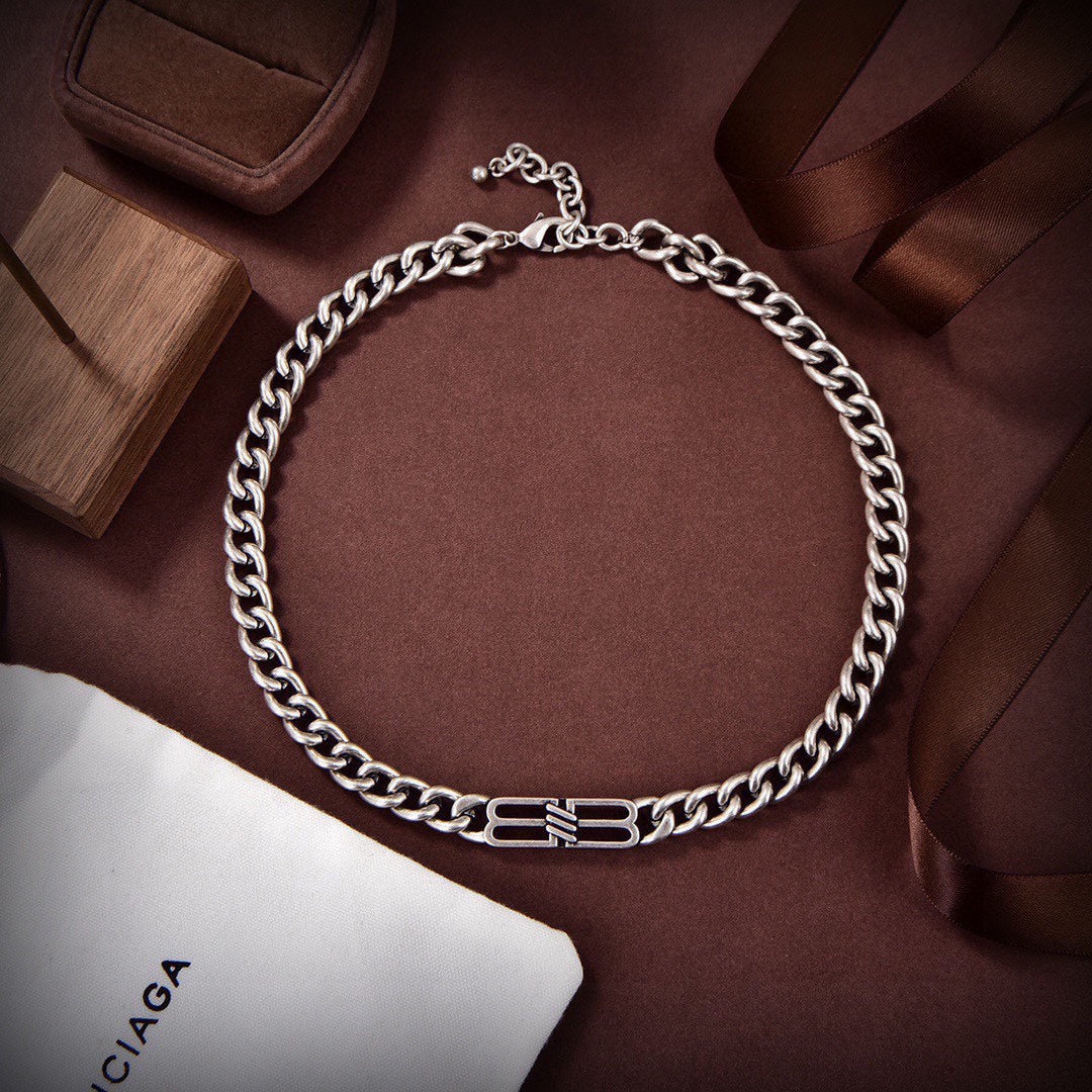 18K Balenciaga Icon Chain Necklace
