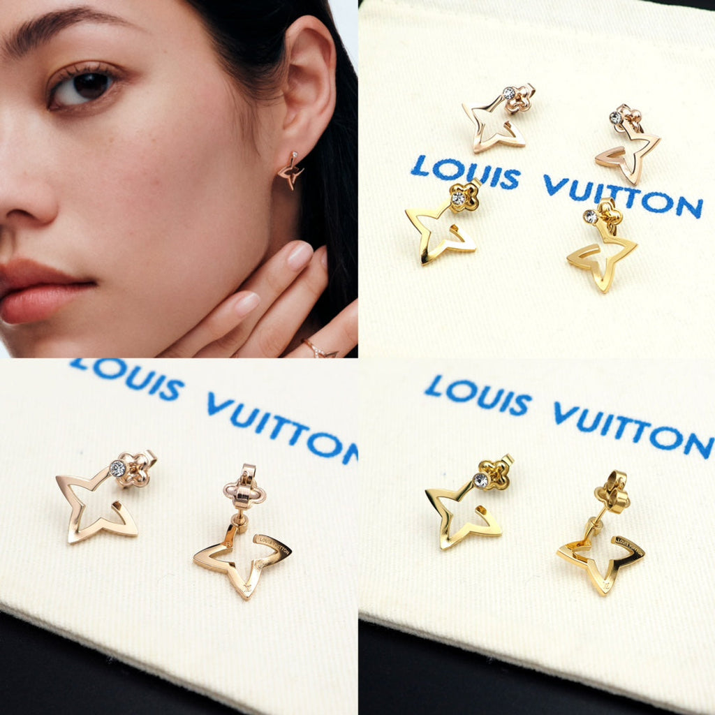 18K Louis Vuitton Blossom Mini Hoops Earrings