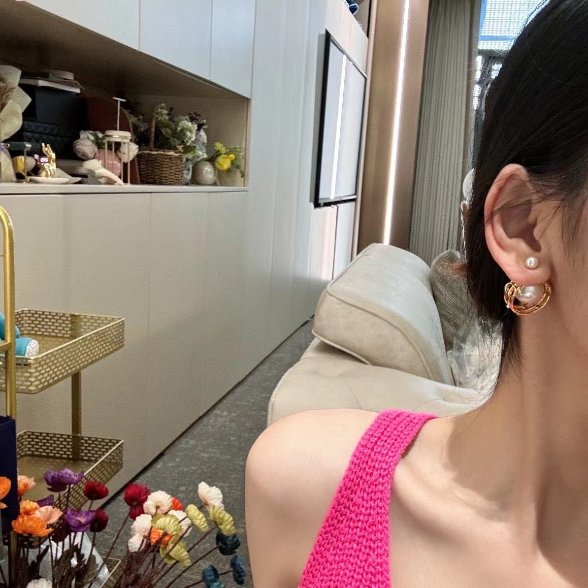 18K Dior D-Backstage Earrings