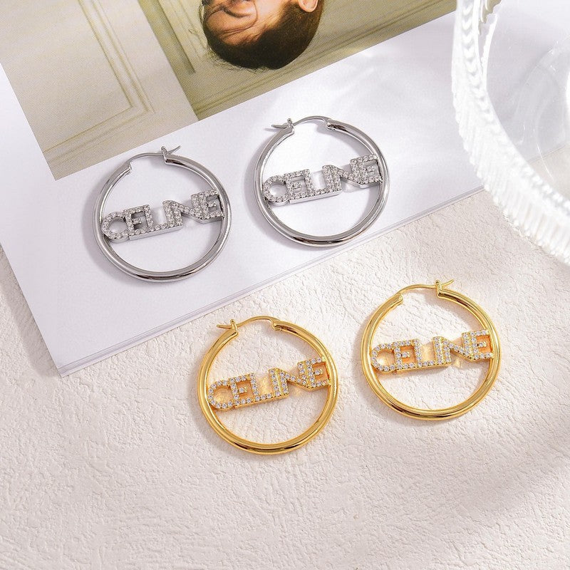 18K Celine Celine Diamond Earrings