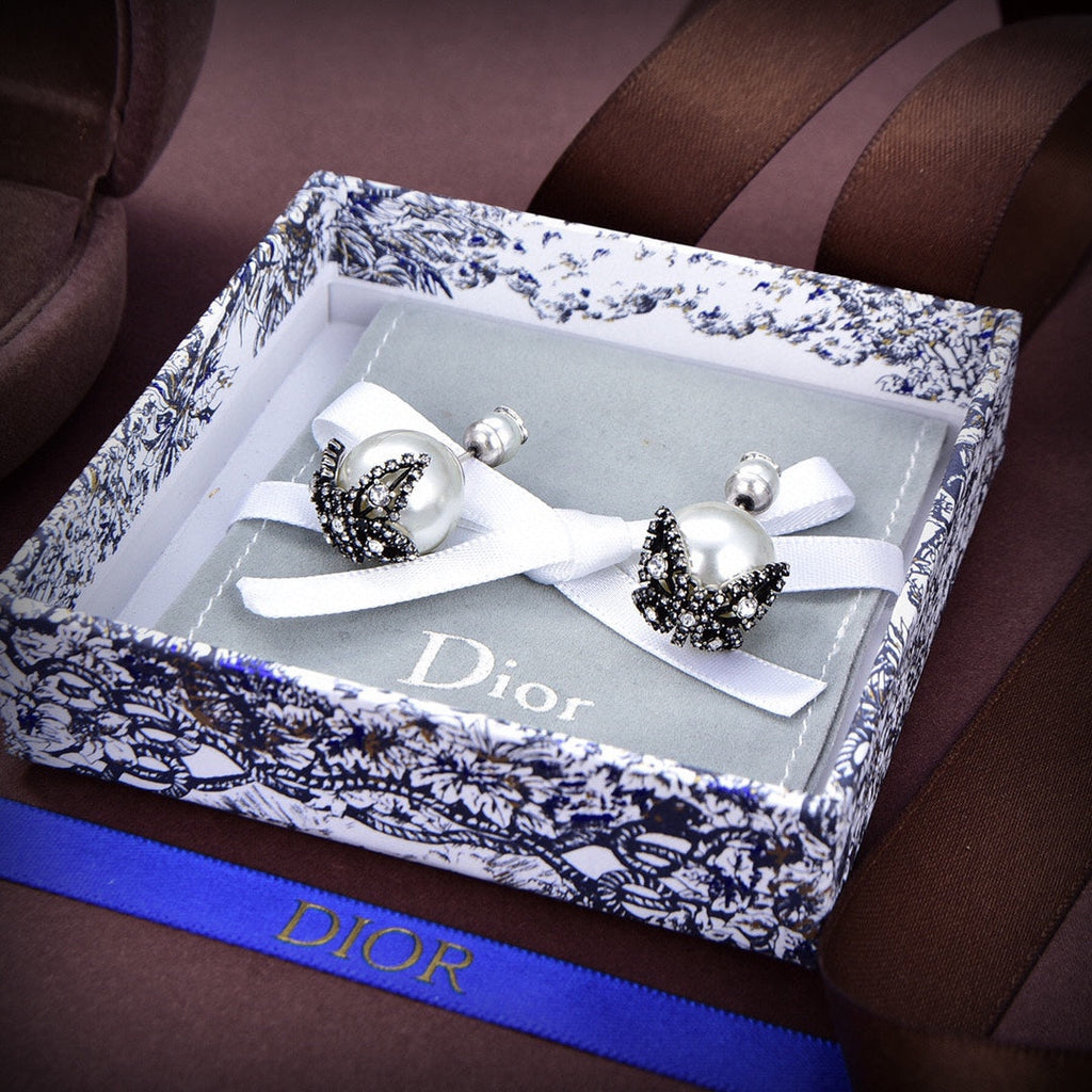 18K Dior Tribales Butterfly Earrings