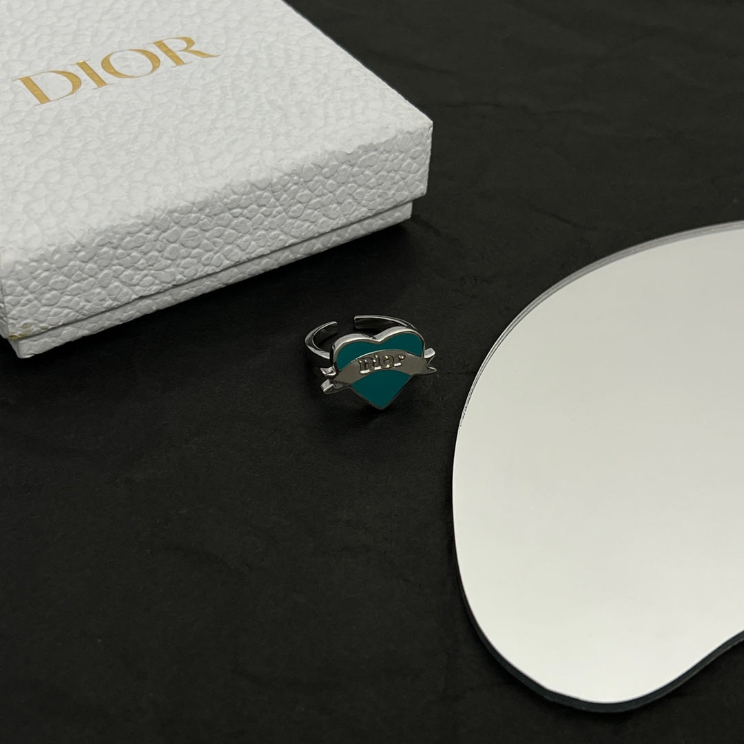 18K Dior Blue Heart Ring