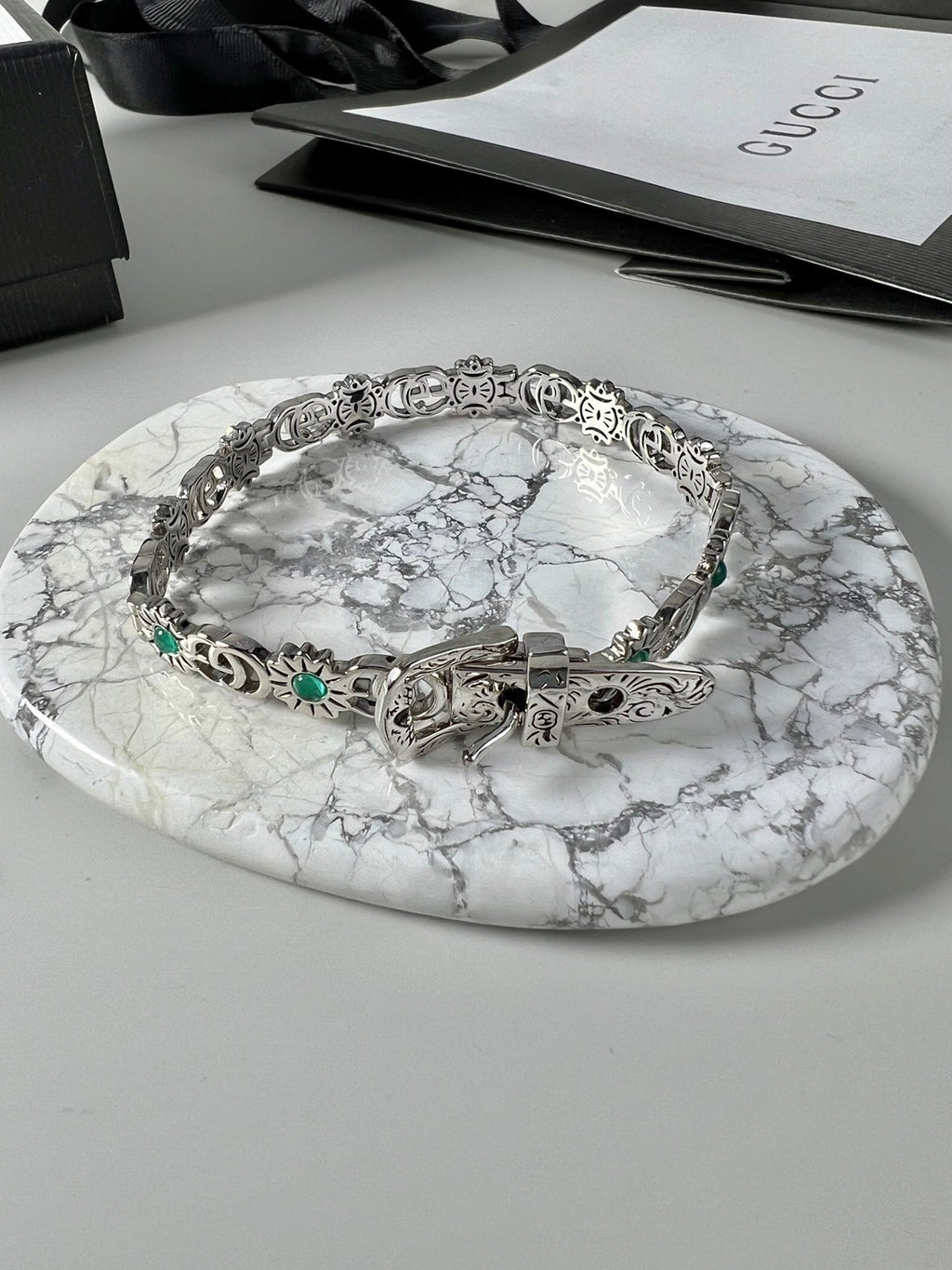 Double Gucci Flowers Bracelet