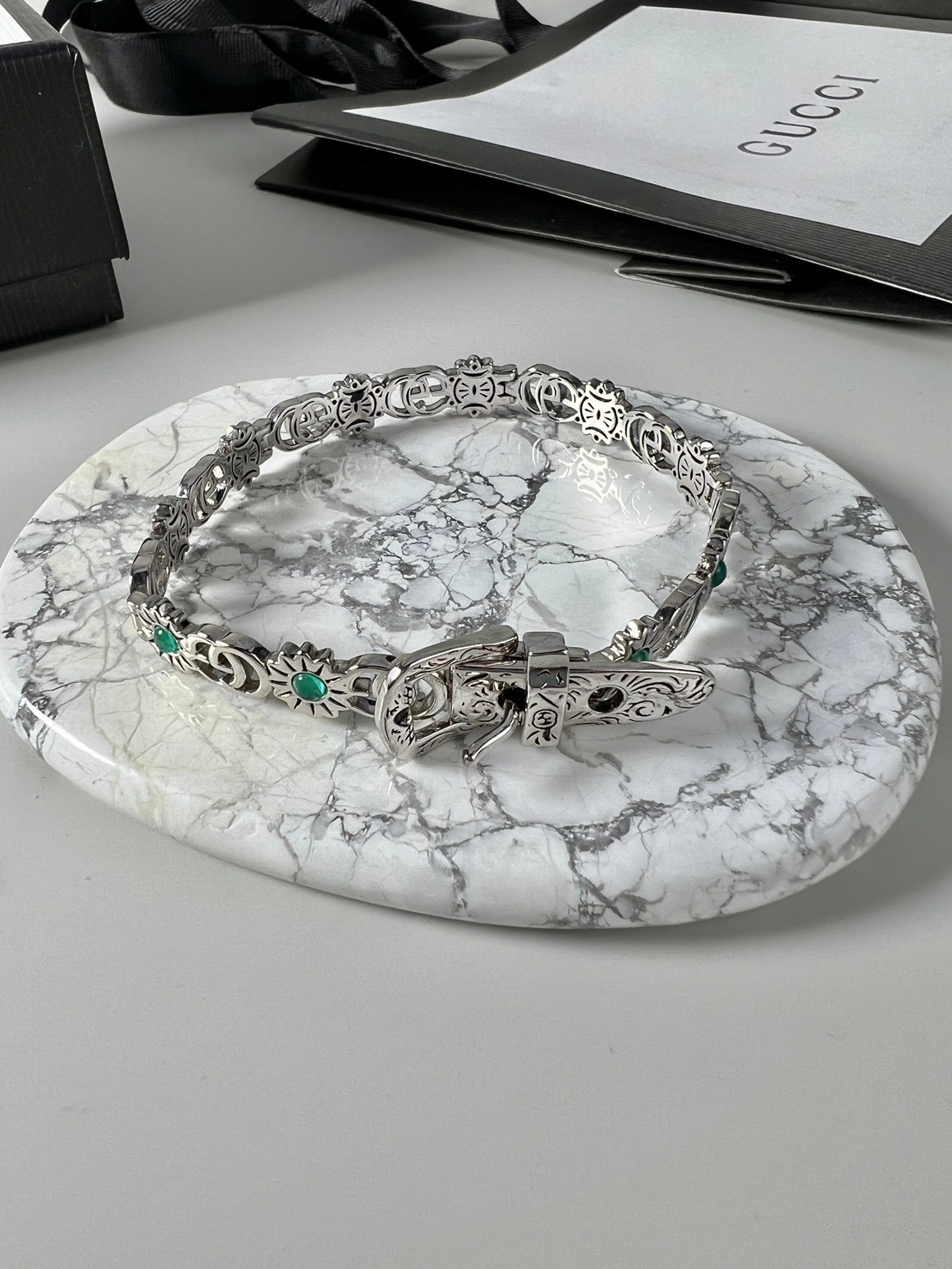 Double Gucci Flowers Bracelet