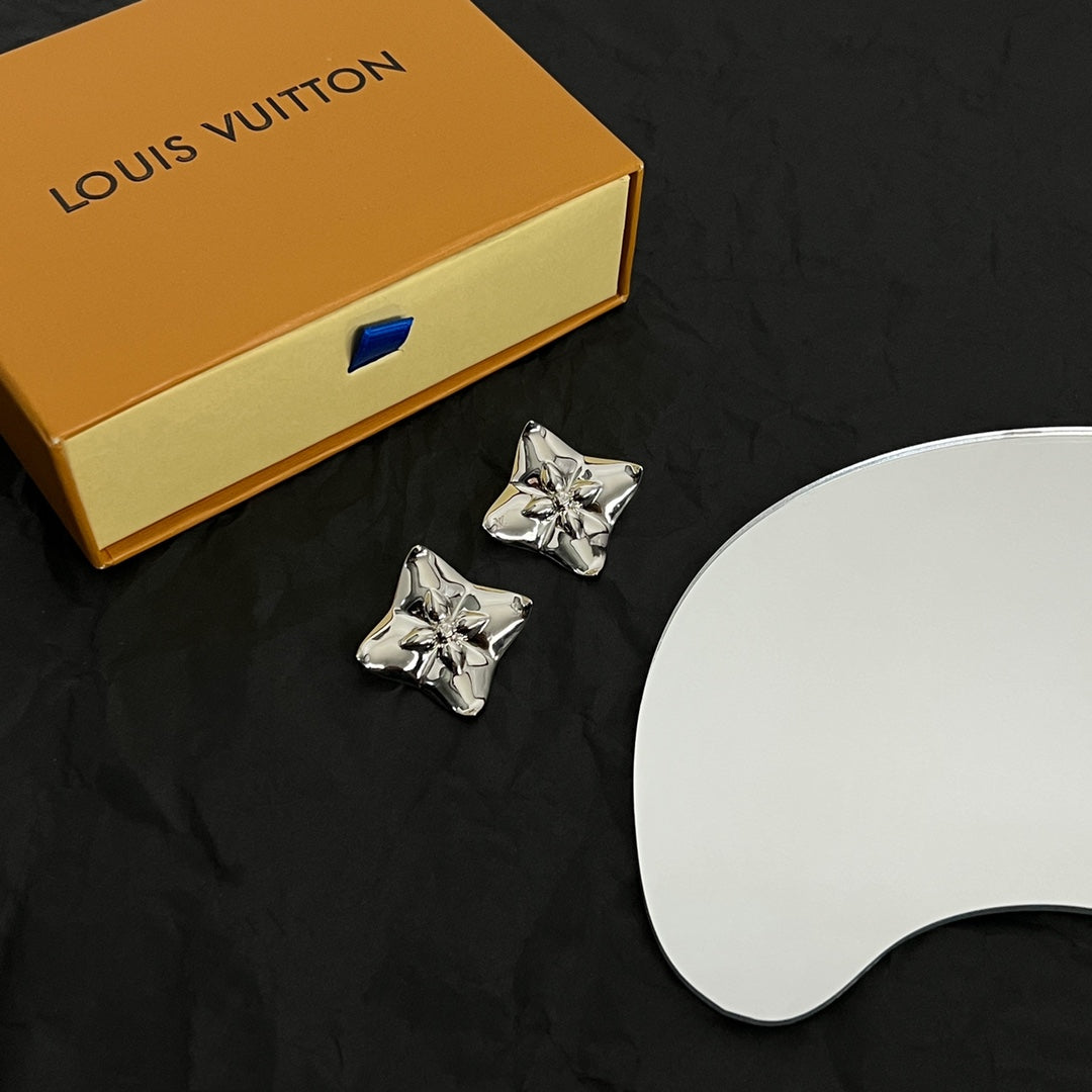 18K Louis Vuitton Futura Earrings