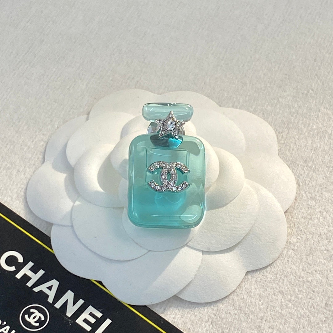 18K  Chanel Perfume Color Bottle Brooch