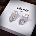 18K Celine Diamonds Tassel Earrings