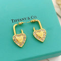 18K Tiffany Diamond Heart Earrings