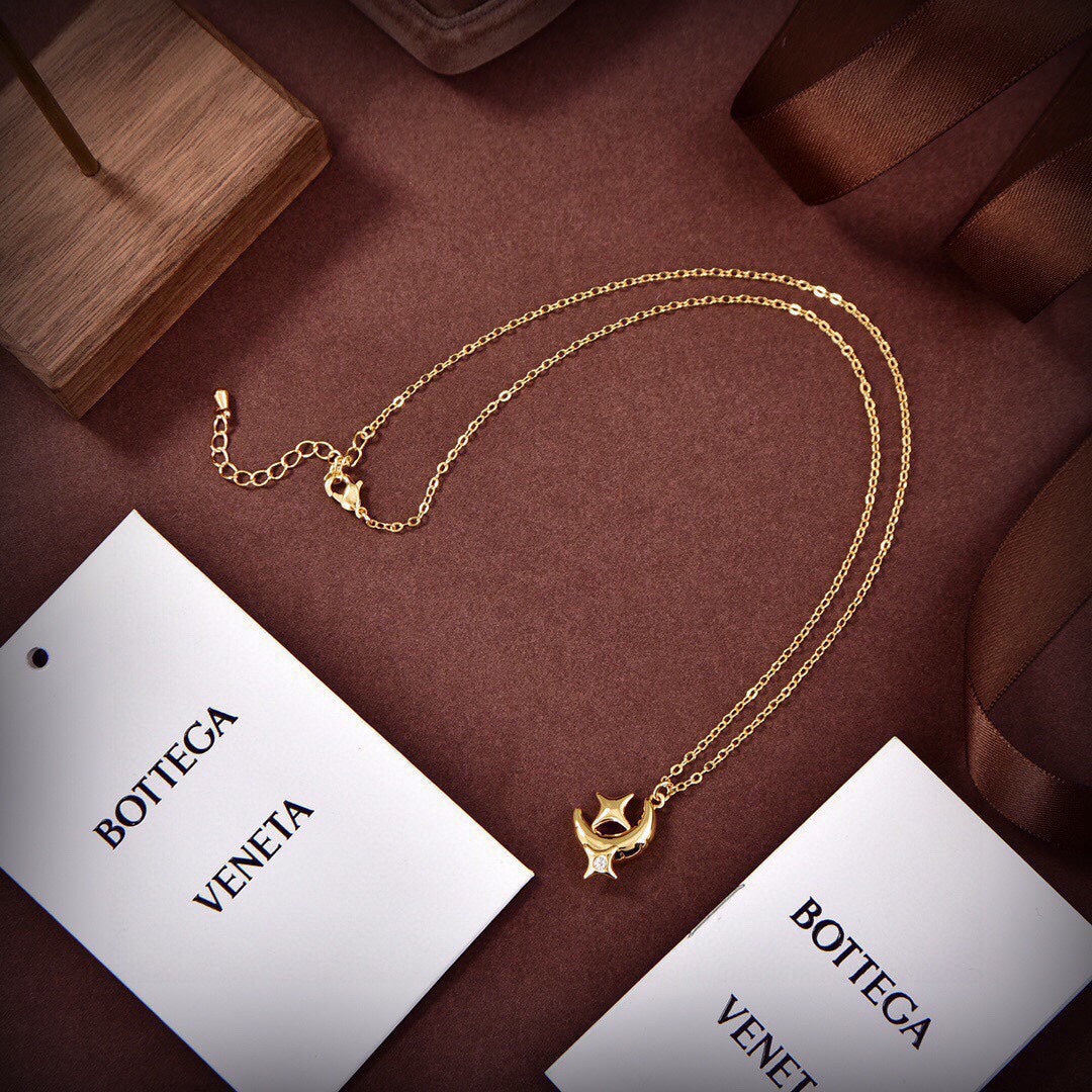 18K BVLGARI Star Moon Necklace
