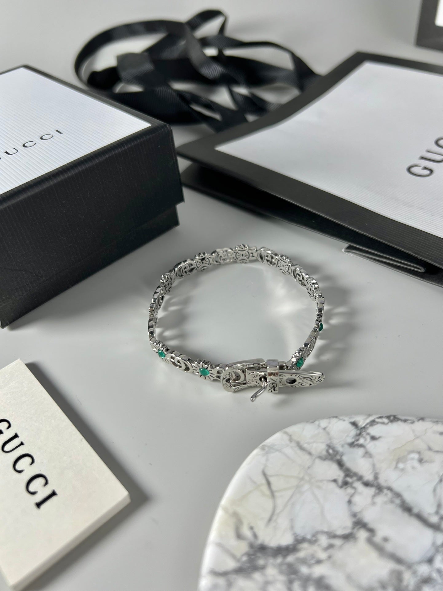 Double Gucci Flowers Bracelet