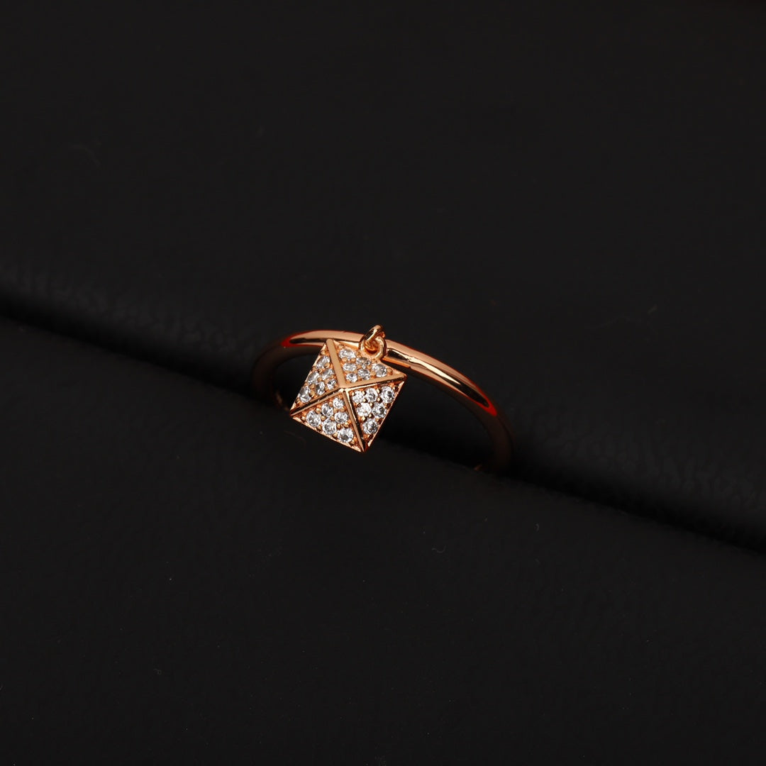 18K Chaine D'ancre Verso Hermes Ring