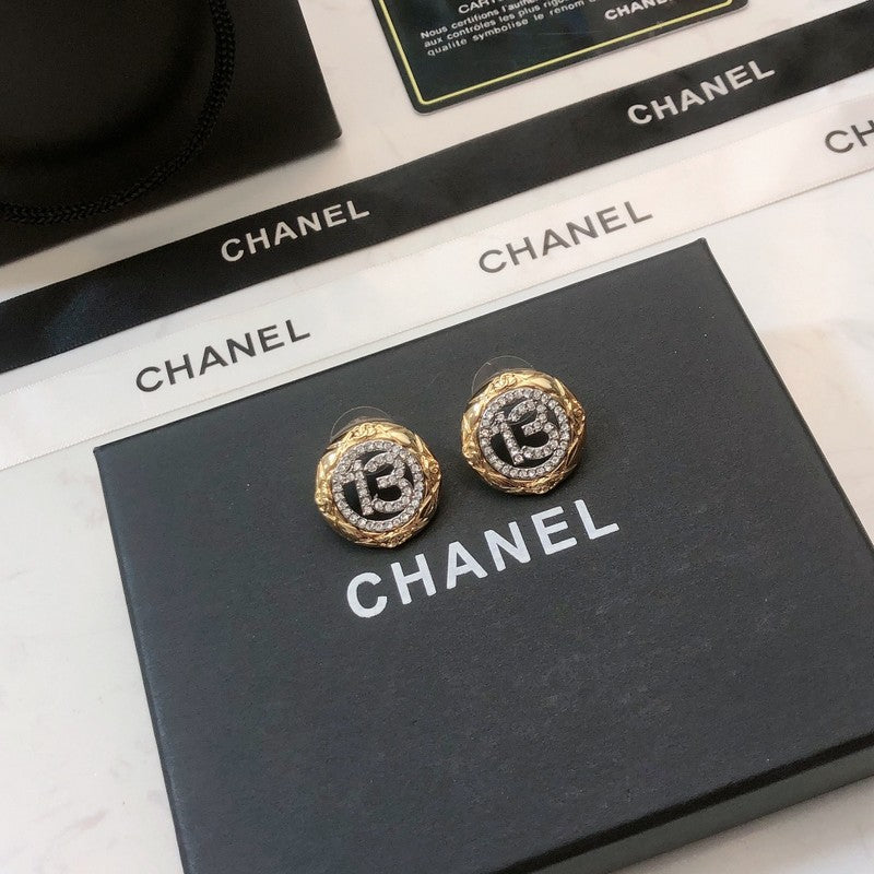 18K  Chanel No.13 Diamond Earrings