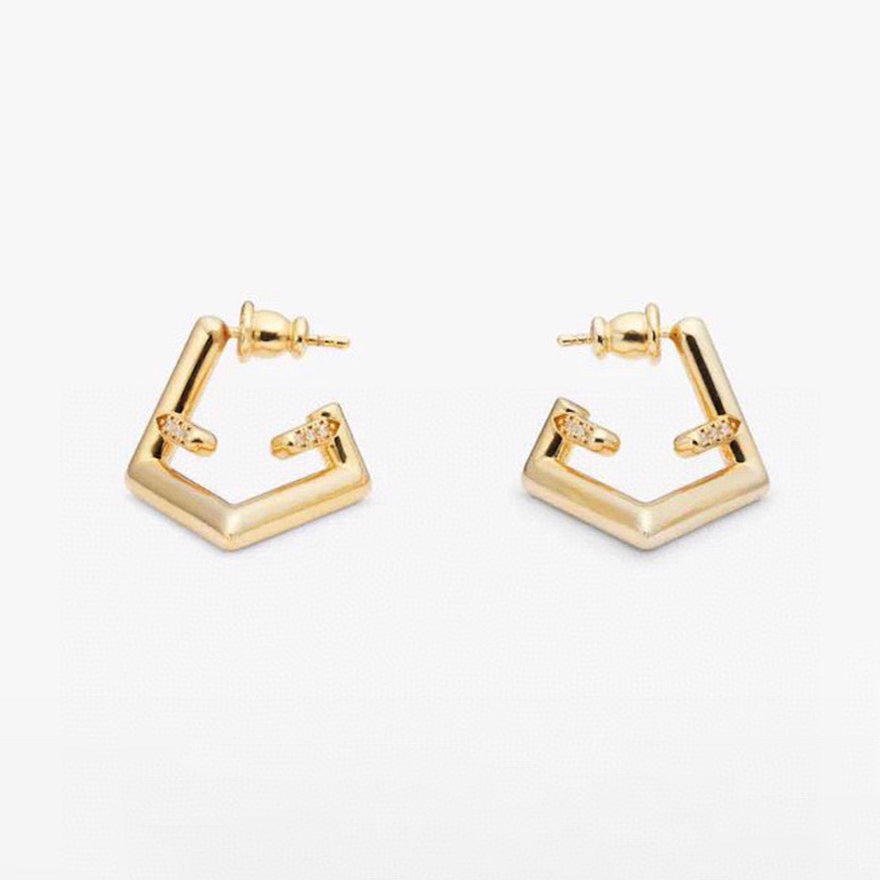 18K Fendi First Earrings