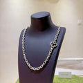18K Double Gucci Classic Chain Necklace