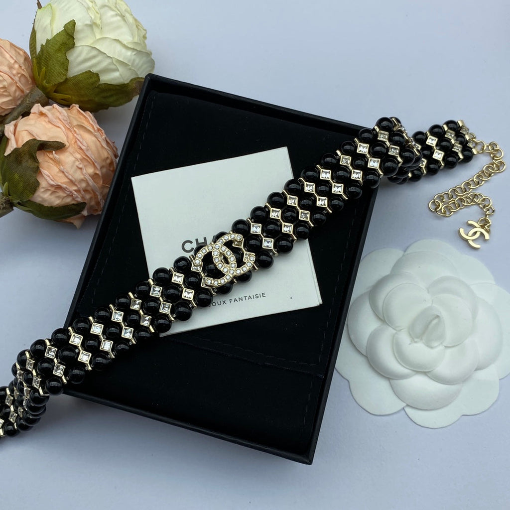 18K  Chanel Strass Choker Necklace