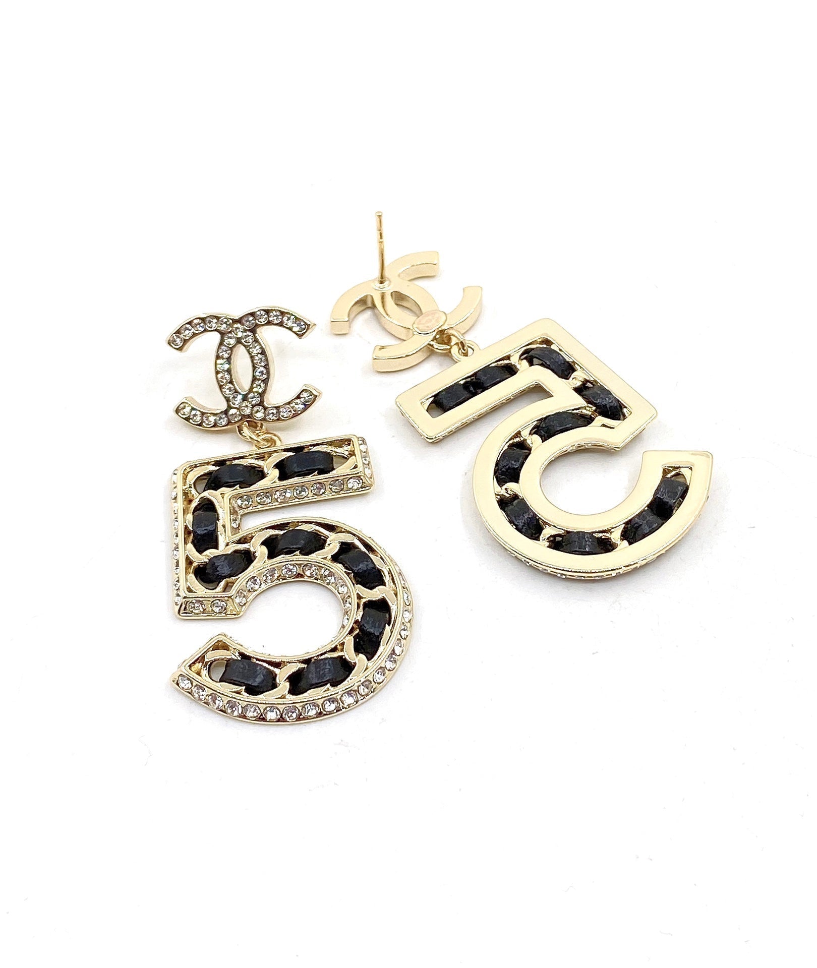 18K  Chanel N0.5 Perfume Earrings